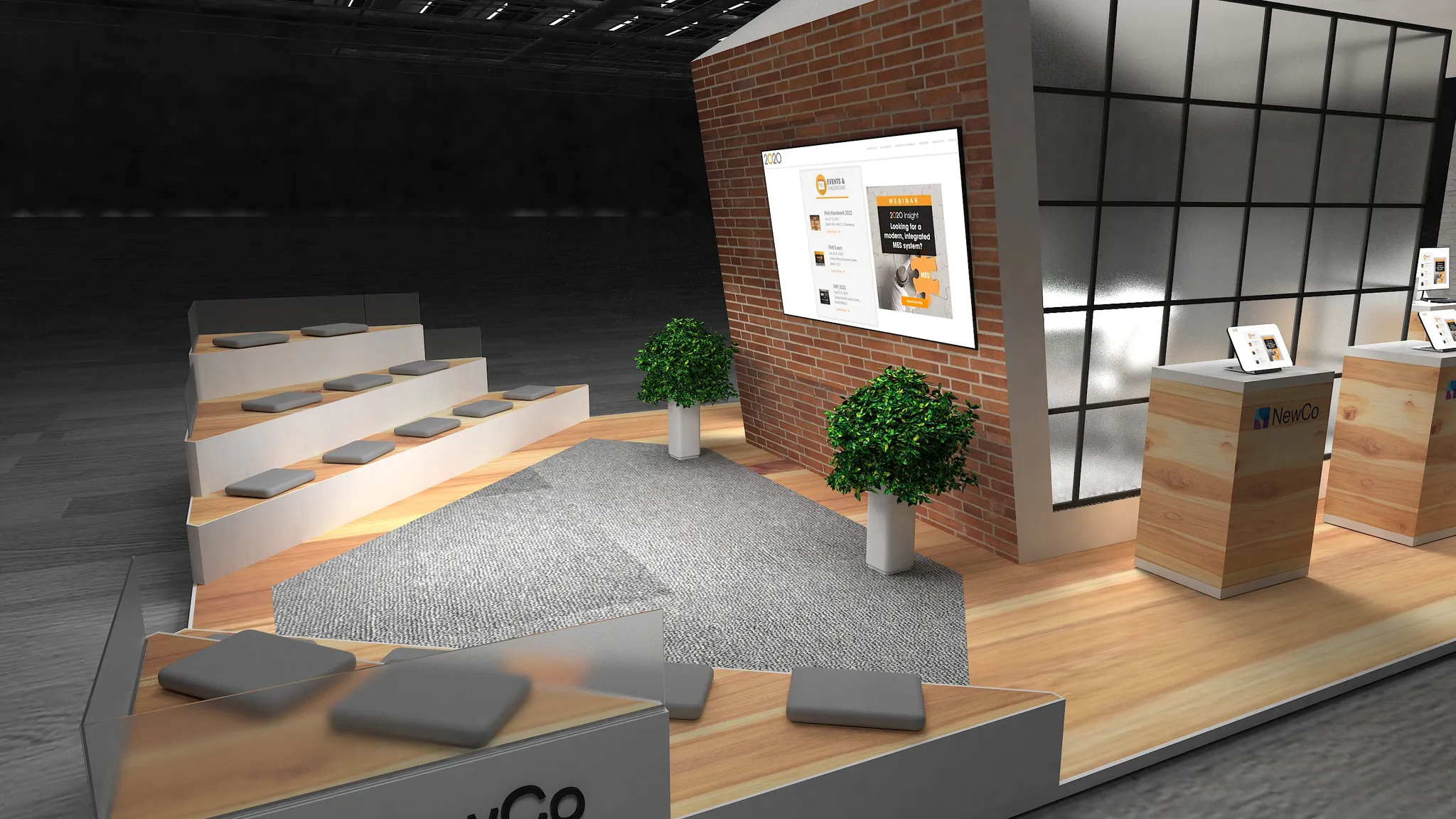 20x50 Île booth design by Reaction Space